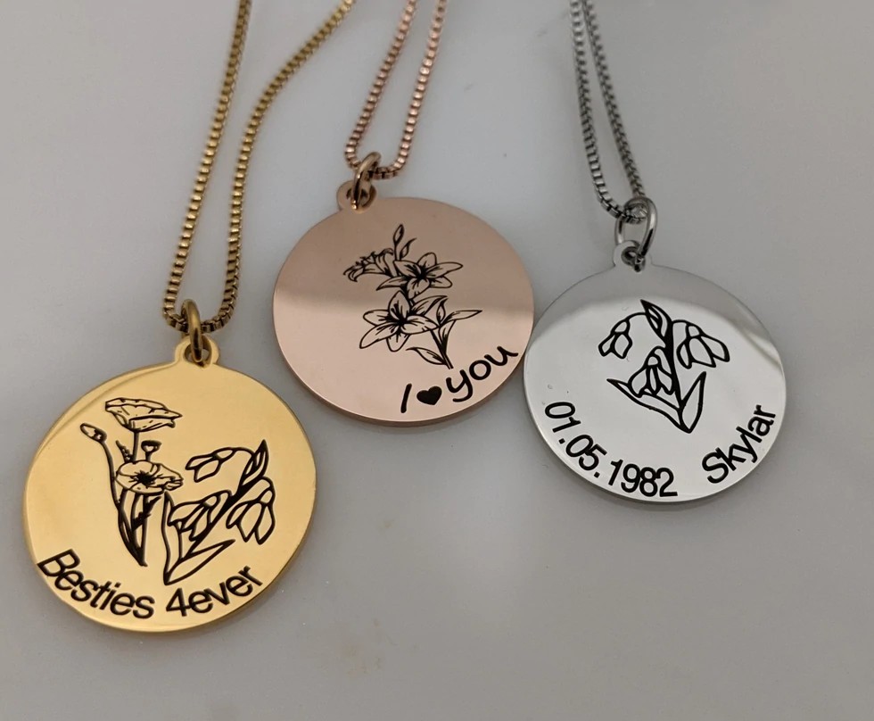 Get the finest Personalized Birth Month Flower Necklaces for you
