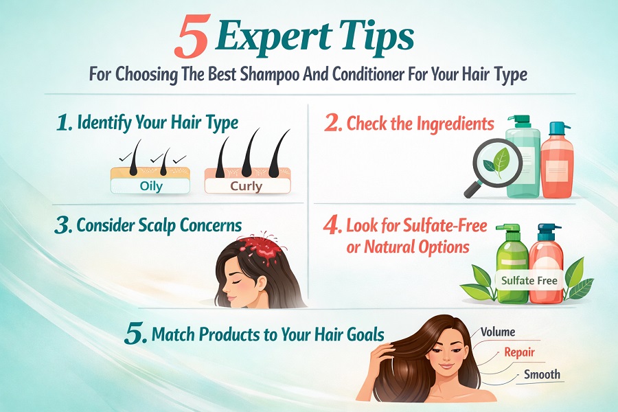 5 Expert Tips For Choosing The Best Shampoo And Conditioner For Your Hair Type